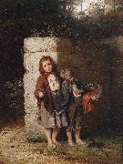 Johann Georg Meyer Bettelnde Kinder France oil painting artist